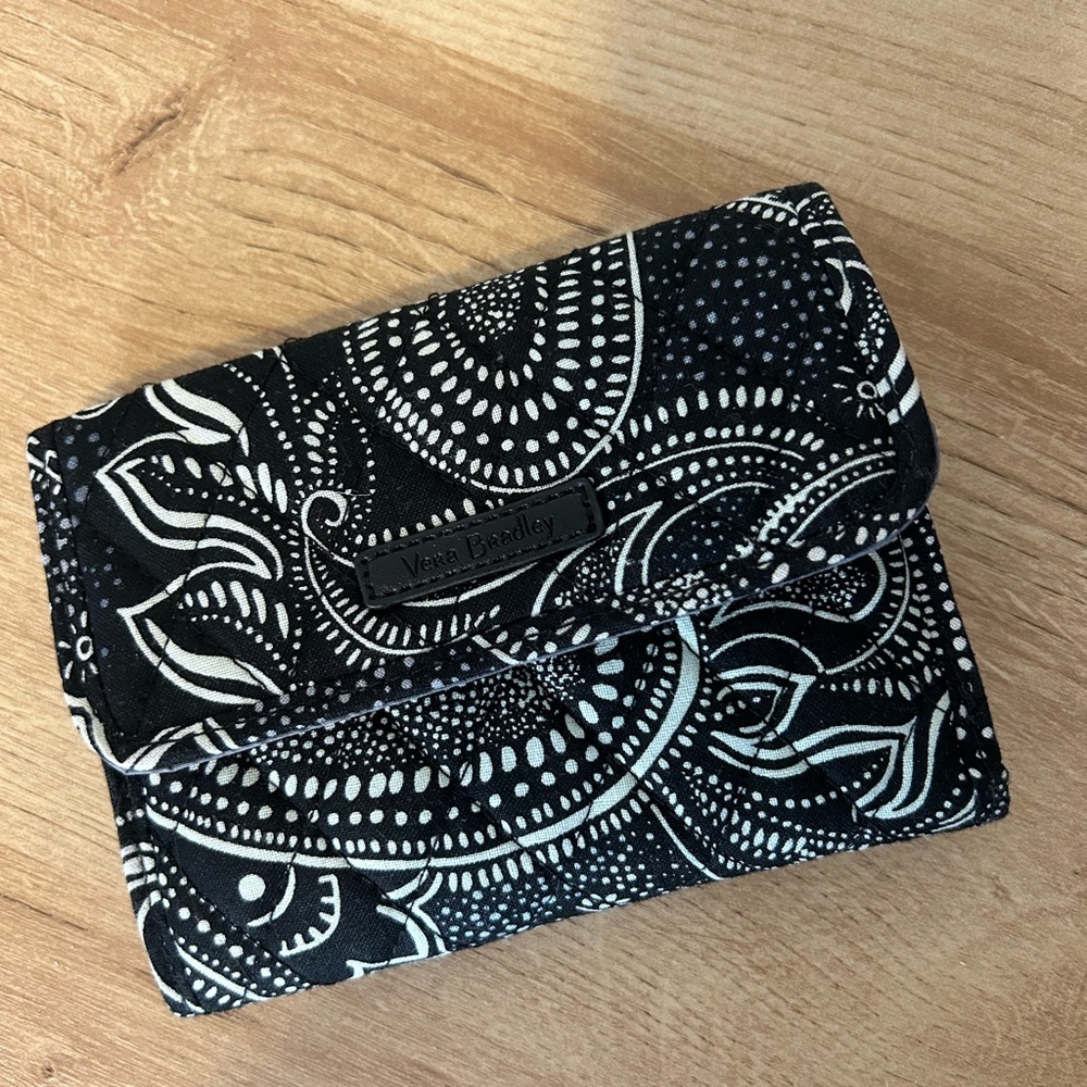 Vera Bradley Black and White Patterned Wallet